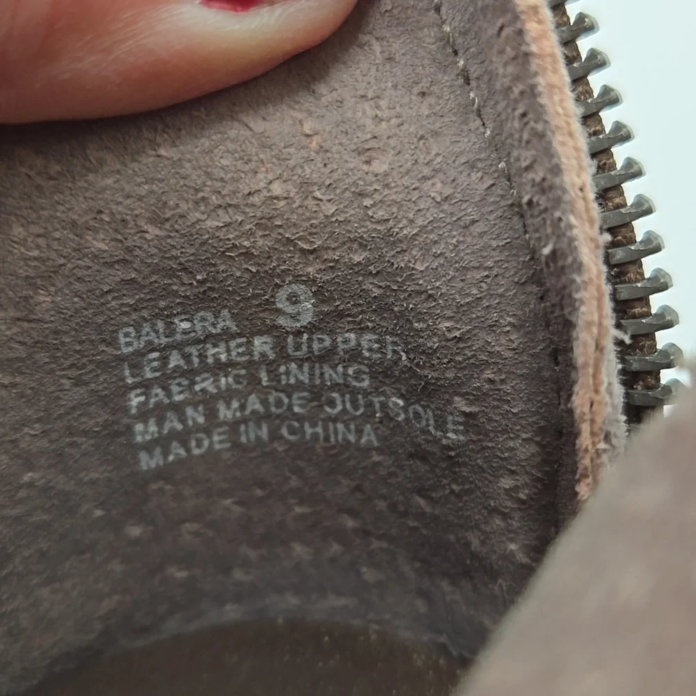 Yellowbox | Balera Taupe Suede Wedge Heel Ankle Booties Size 9